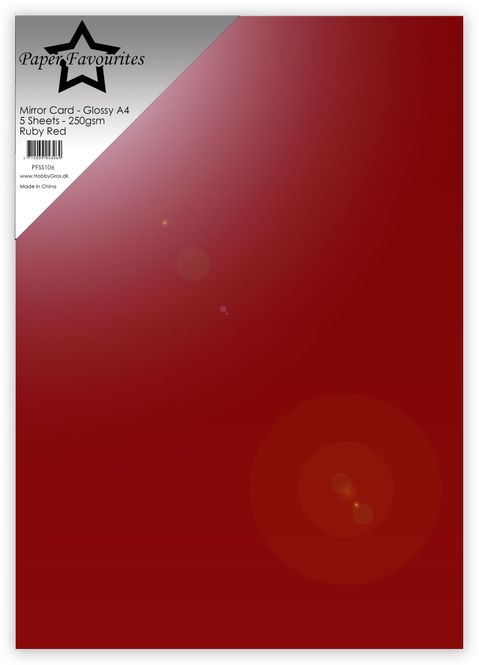 Hovedbilde Ruby Red A4 Mirror Card ...