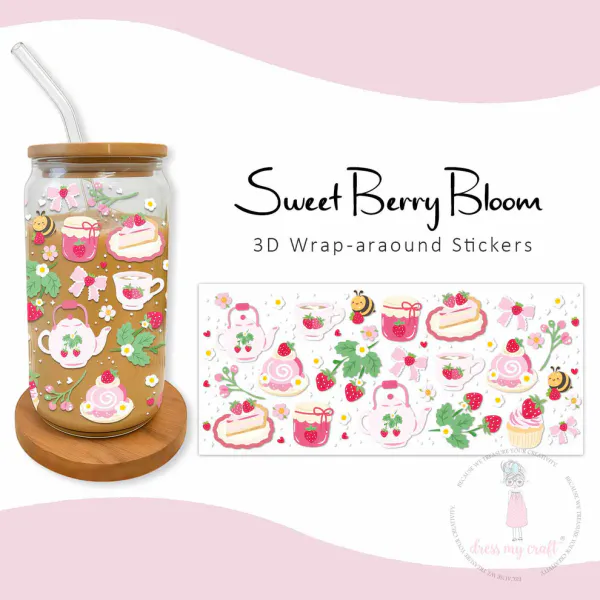Stick N Peel Stickers -Sweet Berry Bloom