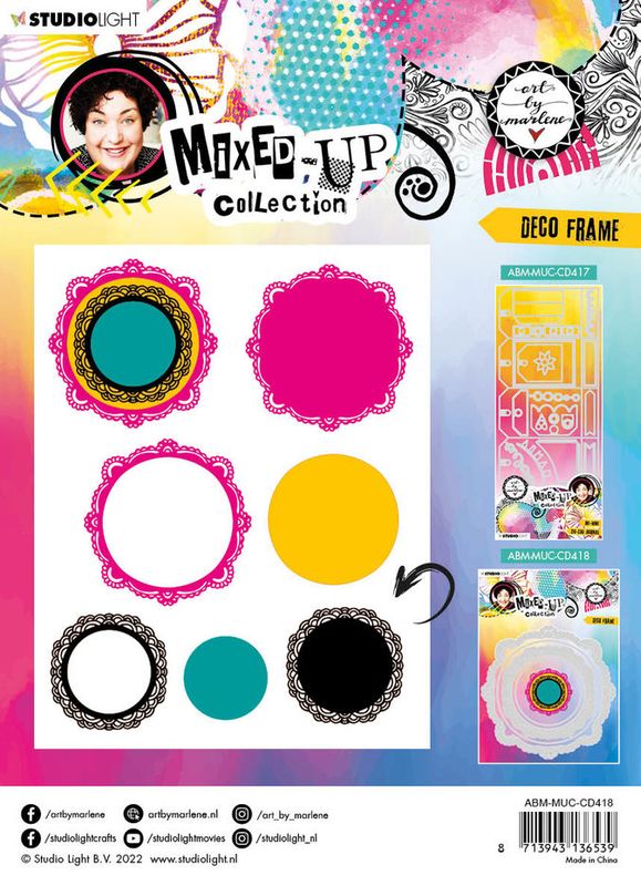 ABM - Mixed-Up Collection Cut & Emboss Dies - Deco Frame