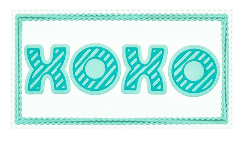 Essentials Cutting Dies Striped Alphabet 