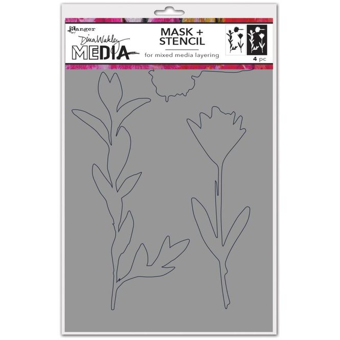 Hovedbilde Dina Wakley Media Stencils + ...