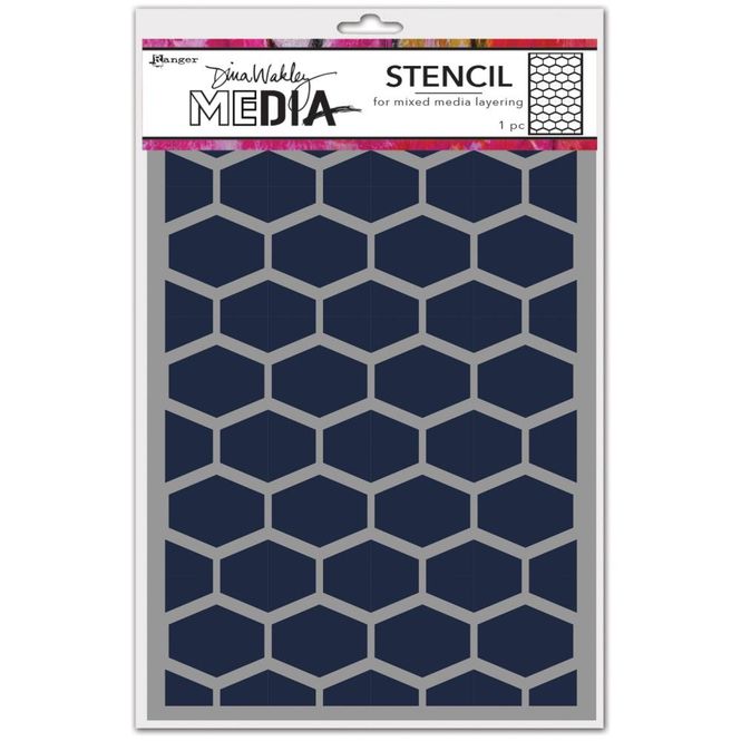 Hovedbilde Dina Wakley Media Stencils - ...