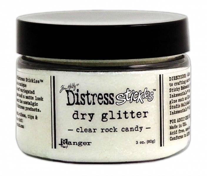 Distress - clear rock candy - dry glitter