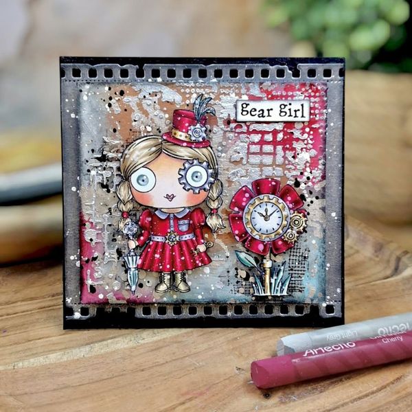 TP-1371 - A7 STAMP SETS - GEAR GIRL