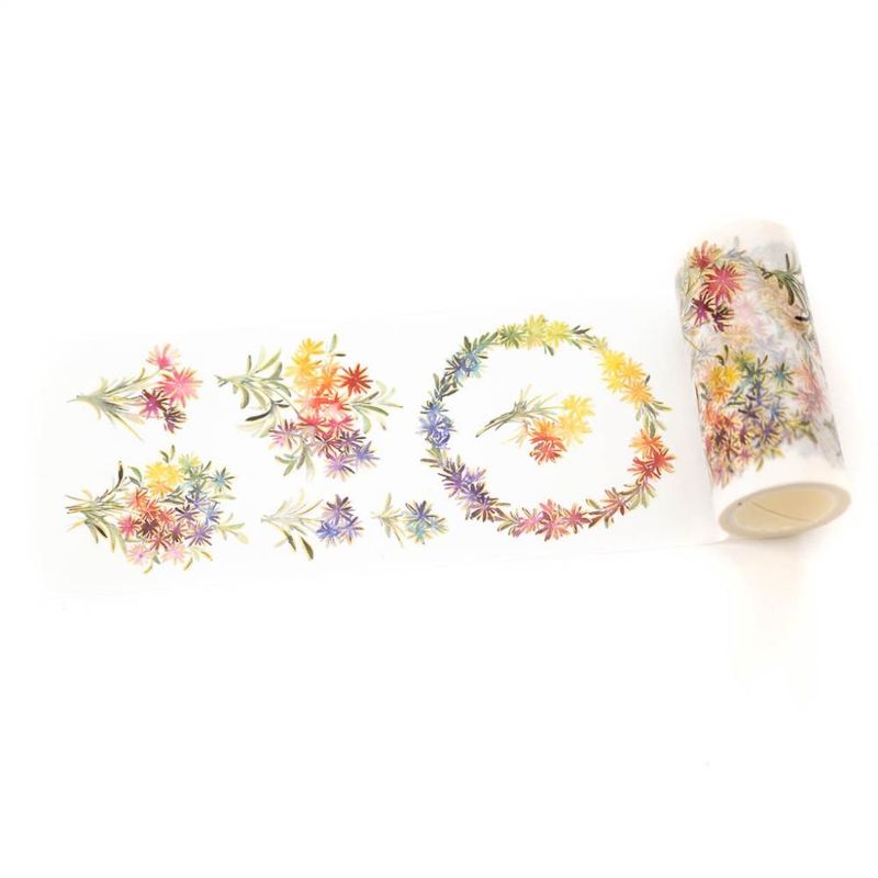 Rainbow Daisies - washi tape