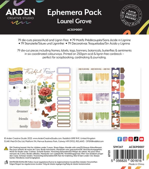 Hovedbilde Laurel Grove Ephemera Pack ...