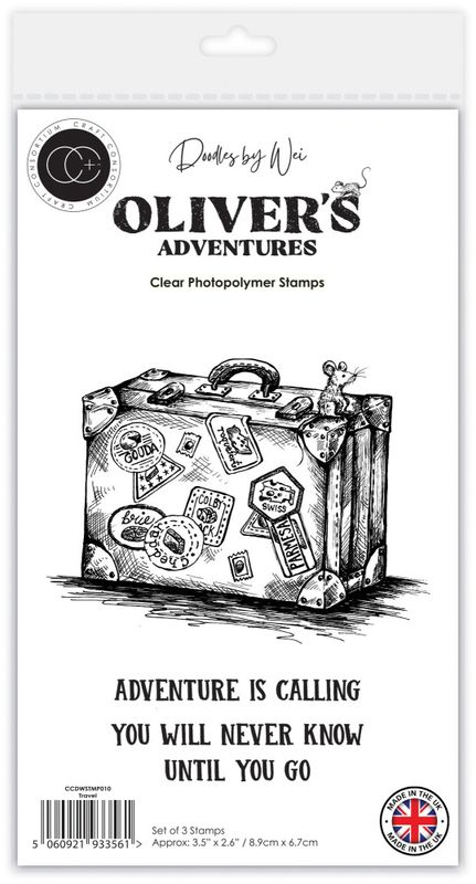 Oliver's Adventures A6 Photopolymer Stamp Set Travel