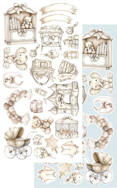 Alchemy of Art Extras to Cut Baby Boy – 30,5&times;15 cm