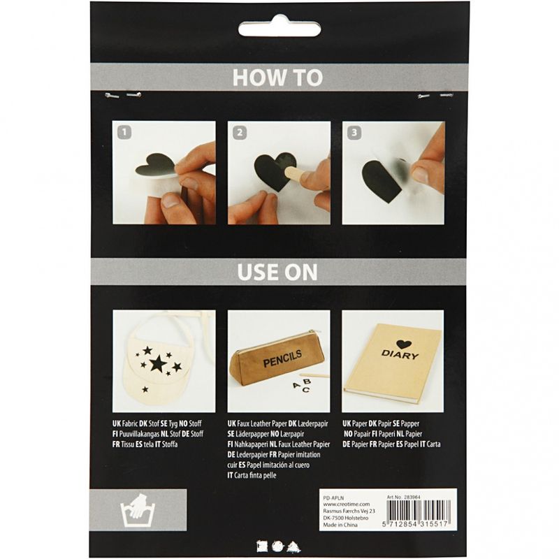 Rub on merkelapper, ark 12,2x15,3 cm, hjerter, 1pk.
