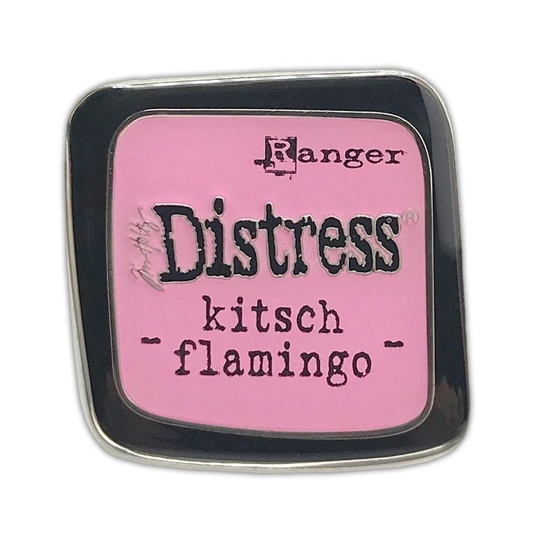Distress Enamel Collector Pin - Kitsch Flamingo