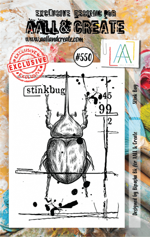 #550 - A7 STAMP SET - Stink bug