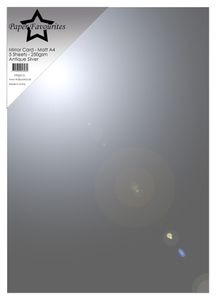 Hovedbilde Antique Silver A4 Mirror Card ...