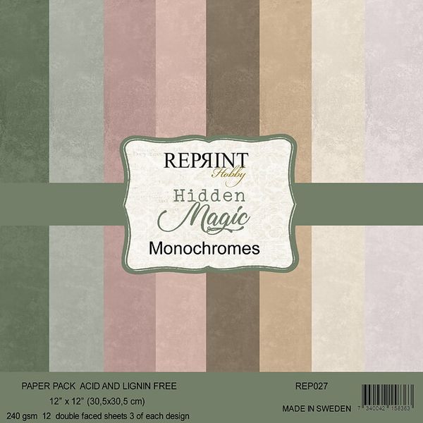 Hidden Magic Monochromes - 12x12