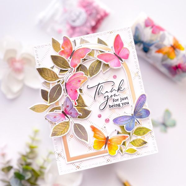 Fluttering Butterflies - Washi Tape 4"X10m 