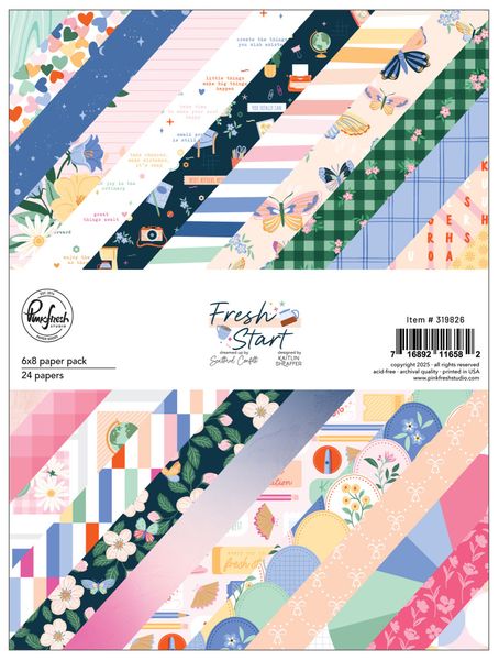Fresh Start 6x8 Inch Paper Pack Double-Sided (24pcs)