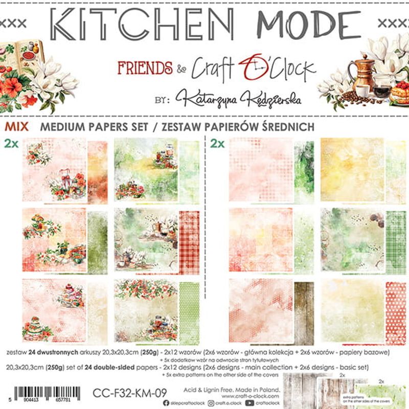 KITCHEN MODE - MIX - A SET OF PAPERS 8x8