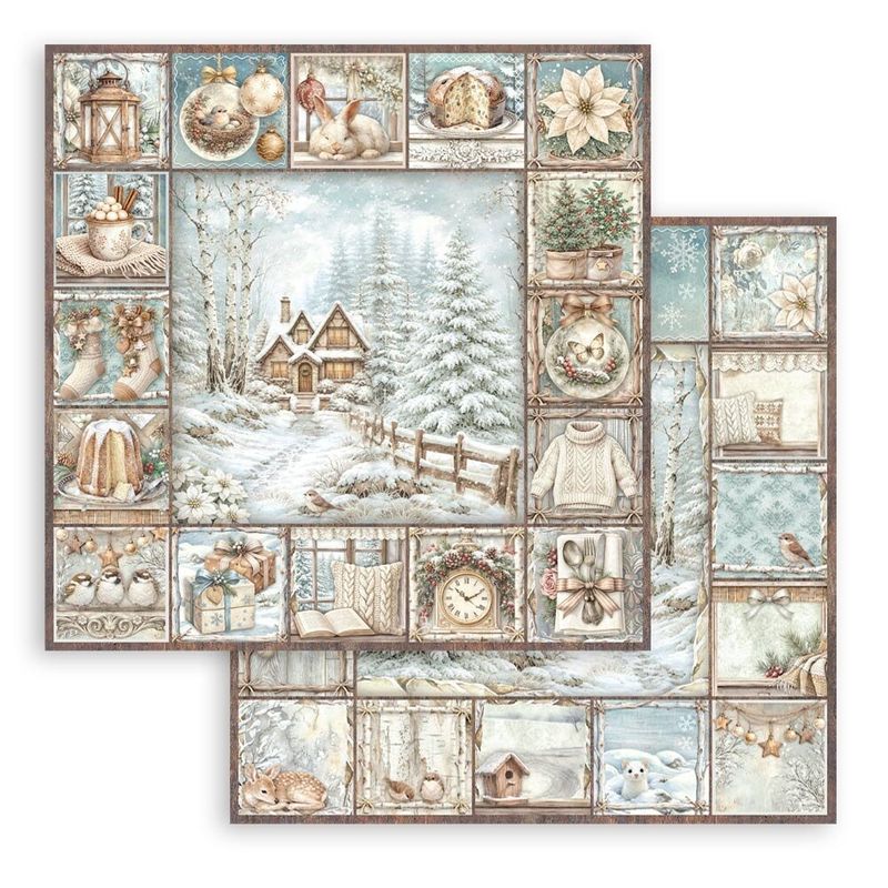 White Christmas 12x12 Inch Paper Pack by Cristina Radovan