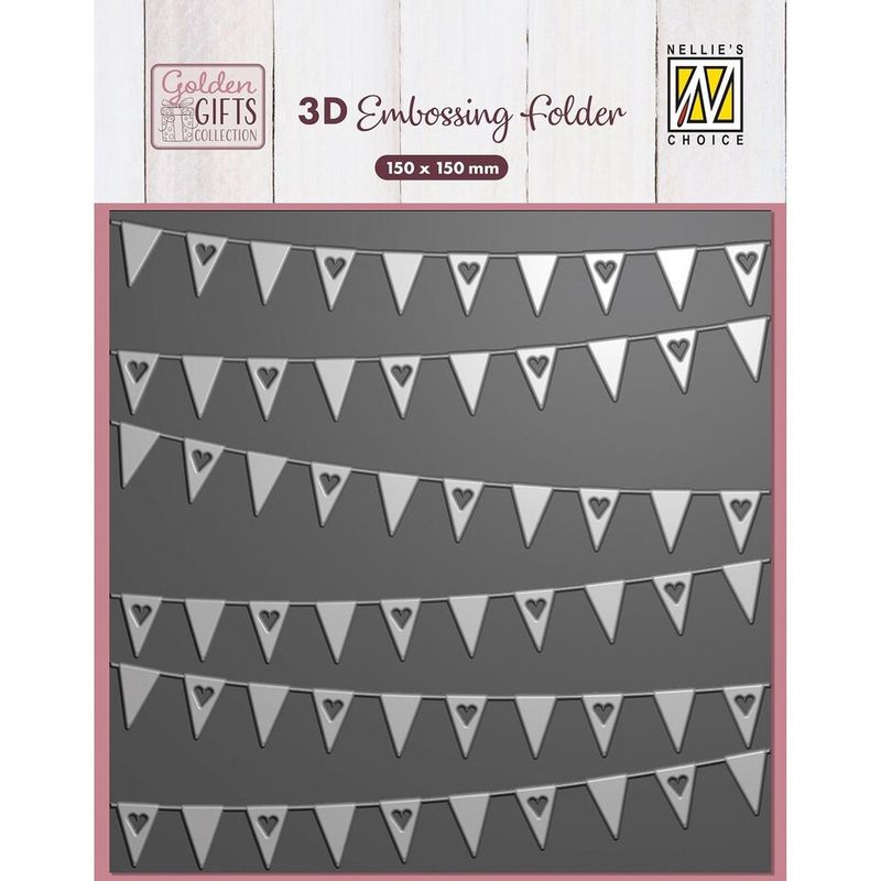 Golden Gifts 3D Embossing Folder Banners