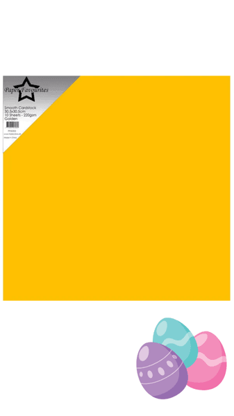 Golden 12x12 Inch Smooth Cardstock 220gsm (10pcs)