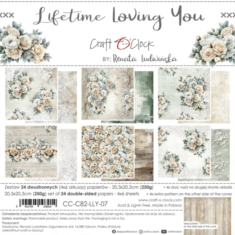 LIFETIME LOVING YOU - A SET OF PAPERS 20.3 cm x 20.3 cm