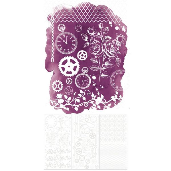 Echoes Of Time - Rub-On Transfer Set 6"X12" Irresistible Times