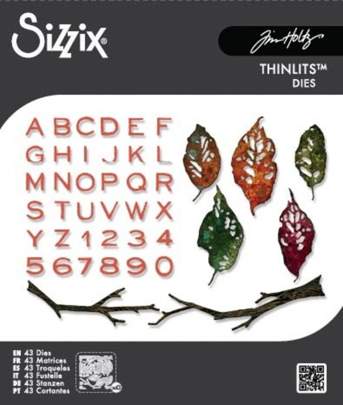 Thinlits Die Vault Leaves + Sticks (43pcs) by Tim Holtz