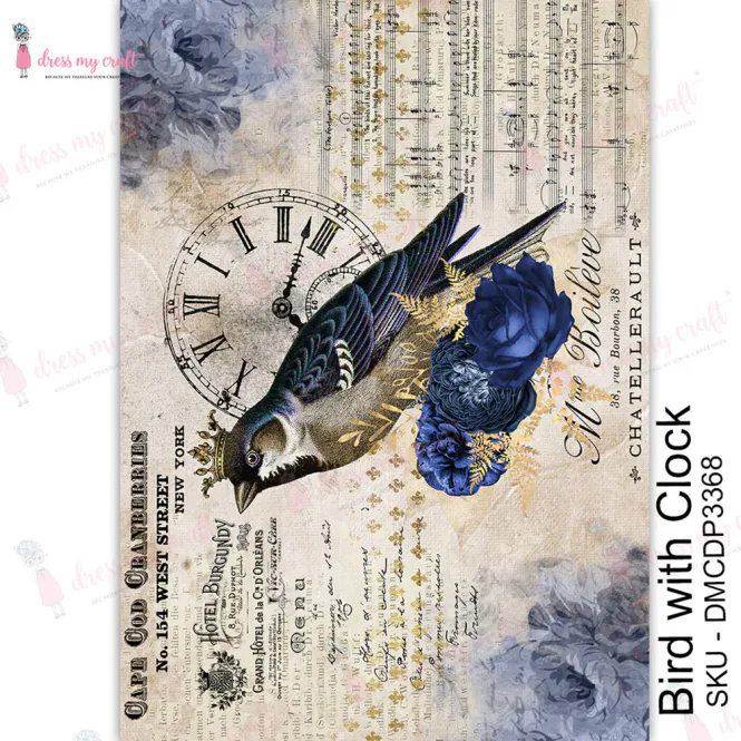 Hovedbilde Bird with Clock - Transfer Me