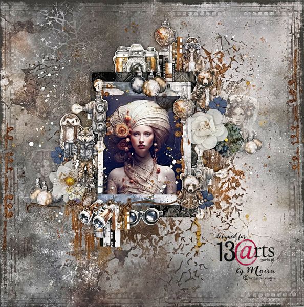 Paper pad GRUNGY WINTER 12x12"