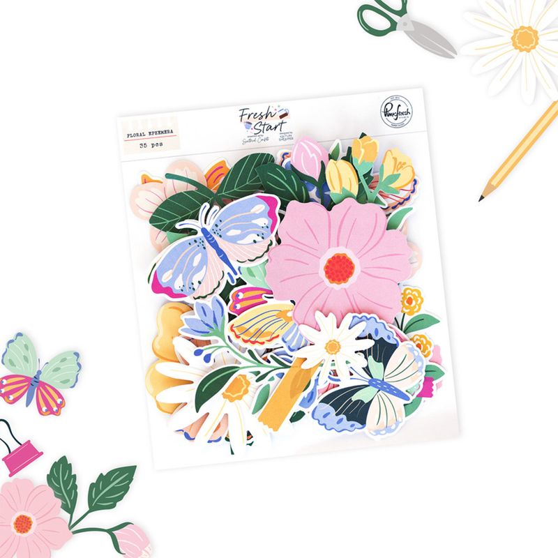 Fresh Start Floral Ephemera (35pcs) by Kaitlin Sheaffer