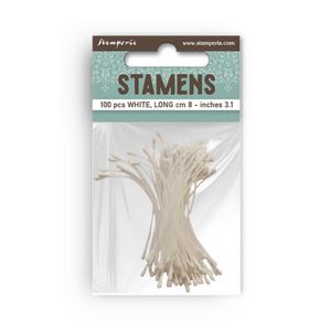 Hovedbilde Stamens 8cm White (100pcs)