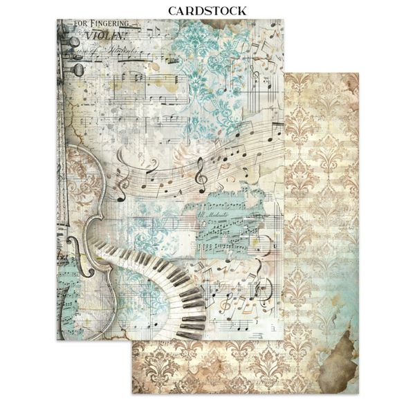 Symphony Junk Journal Stickers, Backgrounds, Cut-Outs by Sara Alcobendas