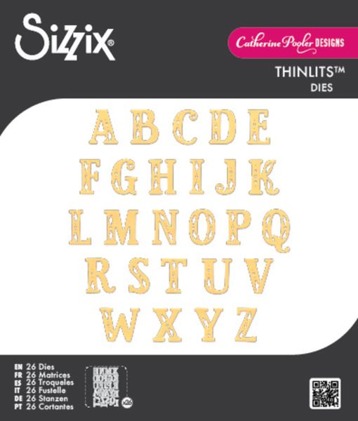 Thinlits Die Set Folk Alphabet (26pcs) by Catherine Pooler