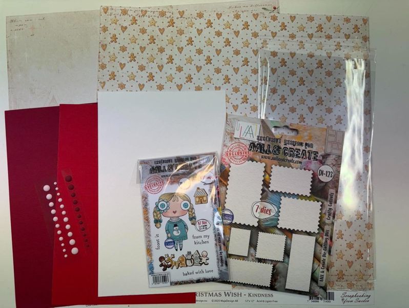 Scrapp sammen med May Linda – Godispose til jul – Kit uten Distress Oxide