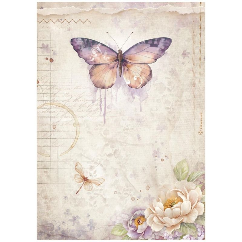 Quiet Days A4 Rice Paper Butterfly