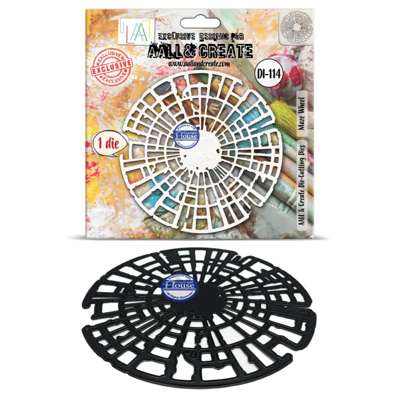 DI-114 - DIE-CUTTING DIE SET - MAZE WHEEL