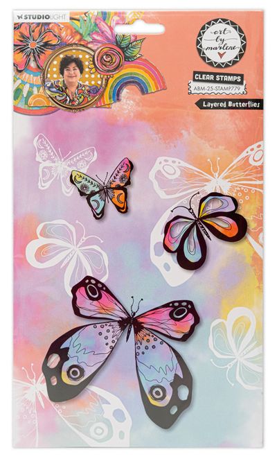 Hovedbilde Layered Butterflies Clear ...