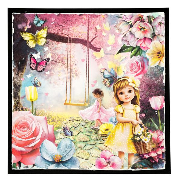 Fluttering Flowers 8x8 Inch Collage Paper Pad 