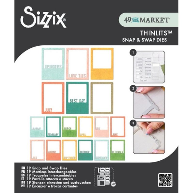 Sizzix/ 49 and Market - Snap & Swap - Thinlits Dies - Instamatic