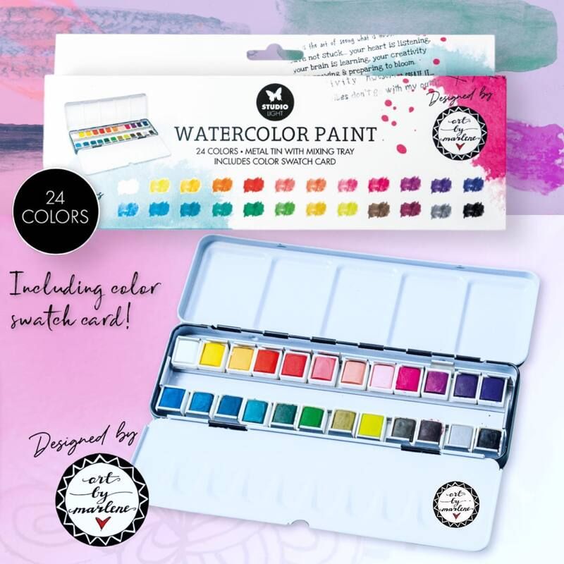 Essentials Watercolor Paint 24 Colors