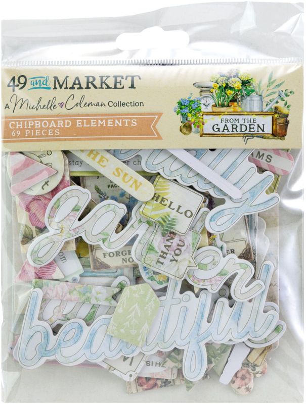 From the garden -  Chipboard set