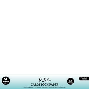 Hovedbilde White 12x12 Inch Cardstock ...