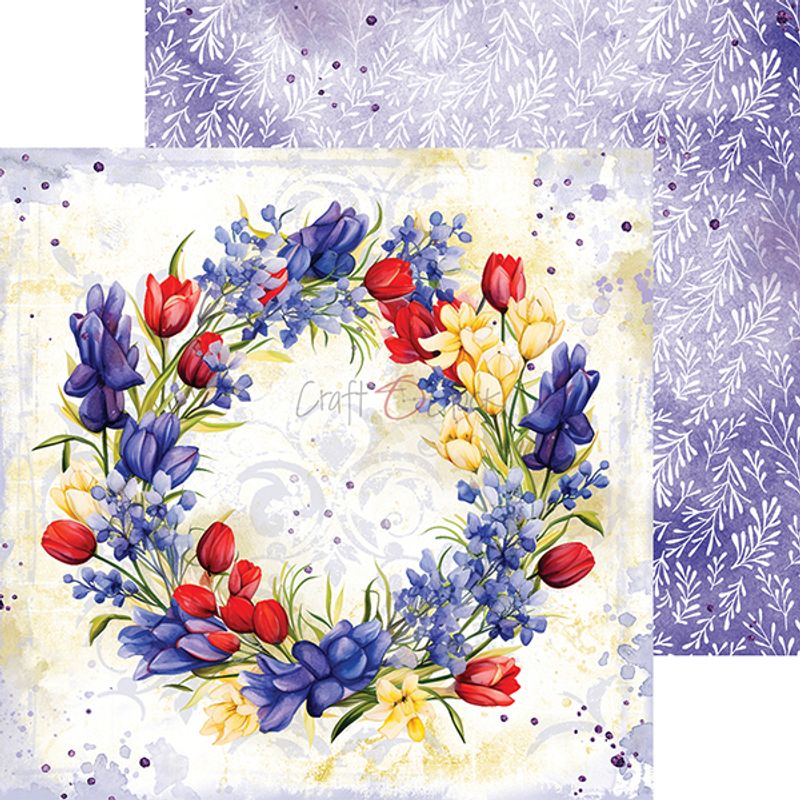 TULIP LOVE - A SET OF PAPERS 15,25X15,25CM