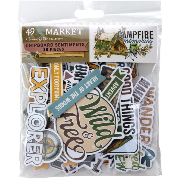 Campfire Memories Chipboard Sentiments