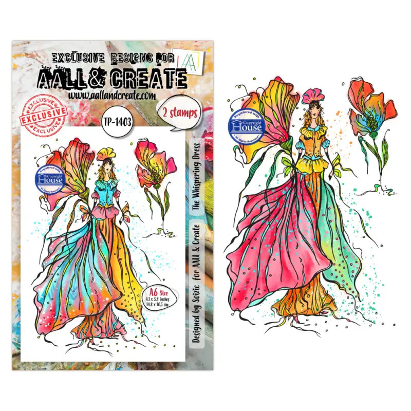TP-1403 - A6 Stamp Sets - The Whispering Dress