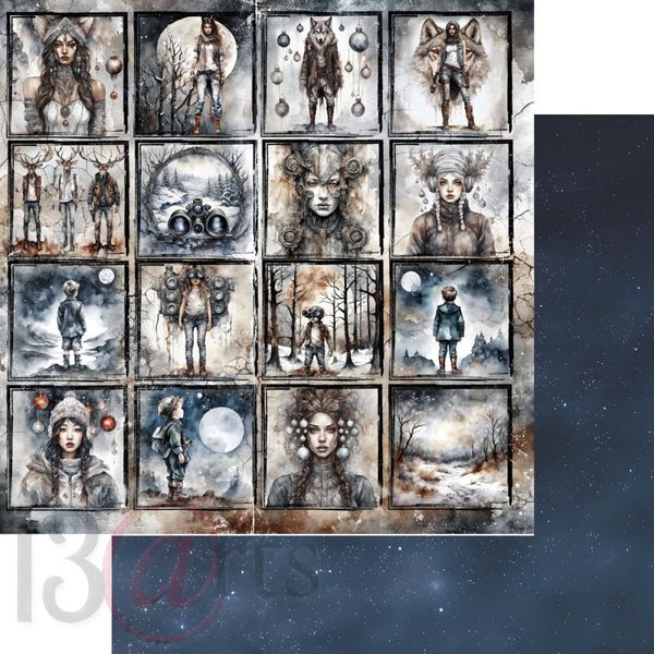 Paper pad GRUNGY WINTER 12x12"