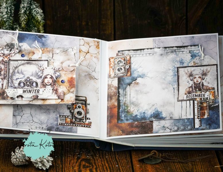 Paper pad 6"x6" GRUNGY WINTER