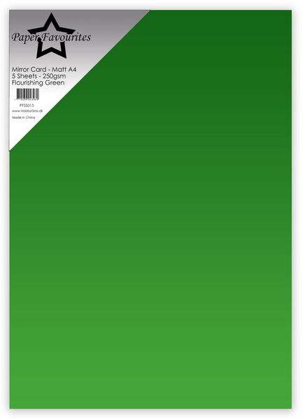 Flourishing Green A4 Mirror Card Matte 250gsm (5pcs) 