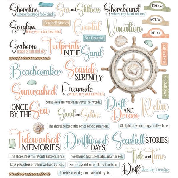 Coastal Soul Chipboard Set