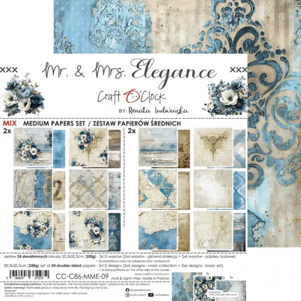 MR. & MRS. ELEGANCE - 20,3X20,3CM - MIX