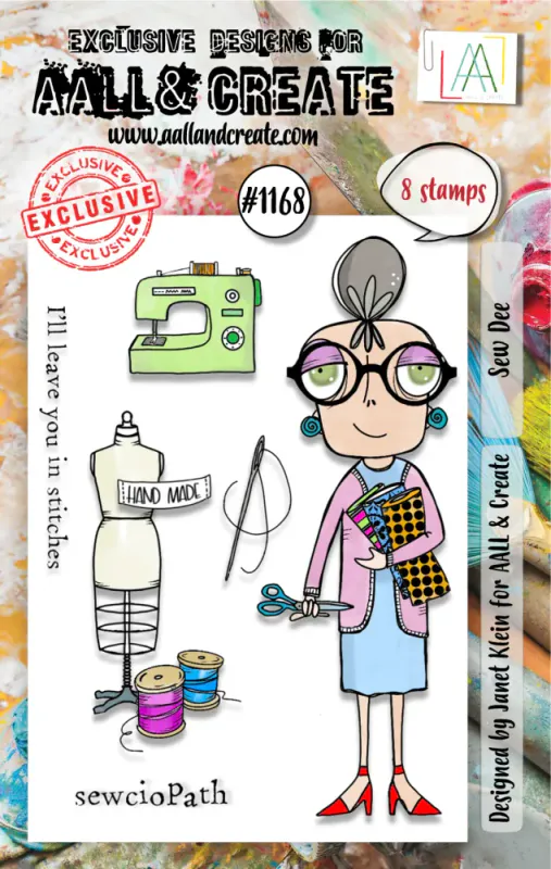 #1168 - A7 STAMP SET - SEW DEE